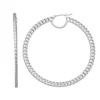 Simply Vera Vera Wang Silver Tone Curb Chain Hoop Earrings -Simply Vera Vera Wang Shop 5895898