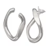 Simply Vera Vera Wang Silver Tone Twisty Geometric Open Circle Drop Earrings -Simply Vera Vera Wang Shop 5895903