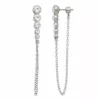 Simply Vera Vera Wang Silver Tone Linear Front Back Earrings