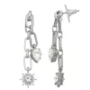 Simply Vera Vera Wang Silver Tone Linear Starburst Earrings -Simply Vera Vera Wang Shop 5896346