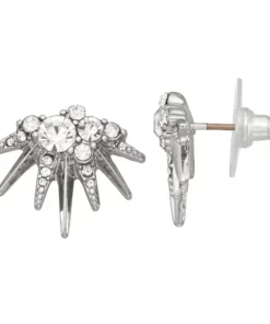 Simply Vera Vera Wang Silver Tone Starburst Stud Earrings