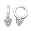 Simply Vera Vera Wang Silver Tone Hoop Drop Earrings