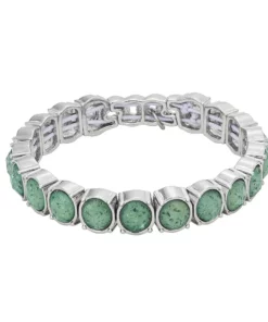 Simply Vera Vera Wang Green Stone Stretch Bracelet