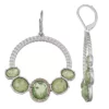 Simply Vera Vera Wang Silver-Tone Green Stone Drop Earrings -Simply Vera Vera Wang Shop 5896487