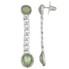 Simply Vera Vera Wang Silver-Tone Green Stone Linear Statement Earrings -Simply Vera Vera Wang Shop 5896488