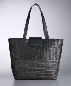 Simply Vera Vera Wang Straw Tote Bag