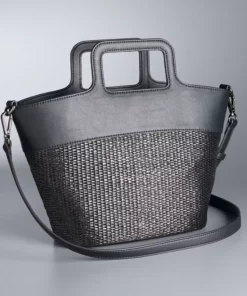 Simply Vera Vera Wang Top Handle Straw Satchel Bag -Simply Vera Vera Wang Shop 5918245 ALT