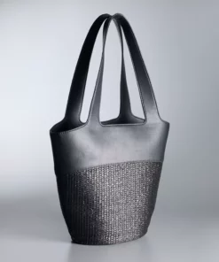 Simply Vera Vera Wang Modern Straw Tote Bag -Simply Vera Vera Wang Shop 5918250 ALT