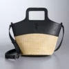 Simply Vera Vera Wang Top Handle Straw Crossbody Bag -Simply Vera Vera Wang Shop 5918255 Natural Black Straw