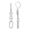 Simply Vera Vera Wang Silver Tone Mixed Chain Link Earrings