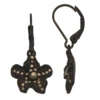 Simply Vera Vera Wang Jet Tone Open Flower Drop Leverback Earrings -Simply Vera Vera Wang Shop 6061065