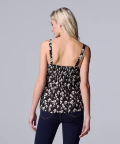 Women's Simply Vera Vera Wang Twist-Front Tank -Simply Vera Vera Wang Shop 6120509 ALT