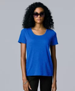 Women's Simply Vera Vera Wang Print Relaxed Fit Tee -Simply Vera Vera Wang Shop 6171592 Vera Blue